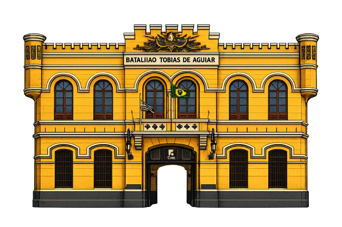 Fachada do Batalhão Tobias de Aguiar